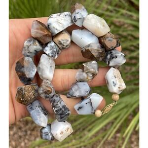 Vintage 14k yellow gold GSJ Signed 16" Necklace bead